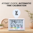 thumbnail image 2 of Newentor 6" Digital Display Weather Station for Home with 3 Outdoor Sensors, Indoor Outdoor Thermometer, White, 2 of 6