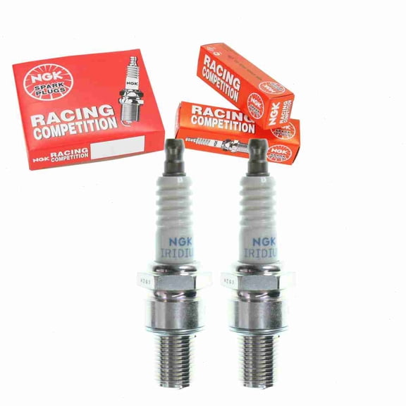 2 pc NGK 7763 Racing Spark Plugs for 5714 5744 92070-1206 92070-1248 92070-1276 IW01-27 IW06-27 Ignition Wire Secondary