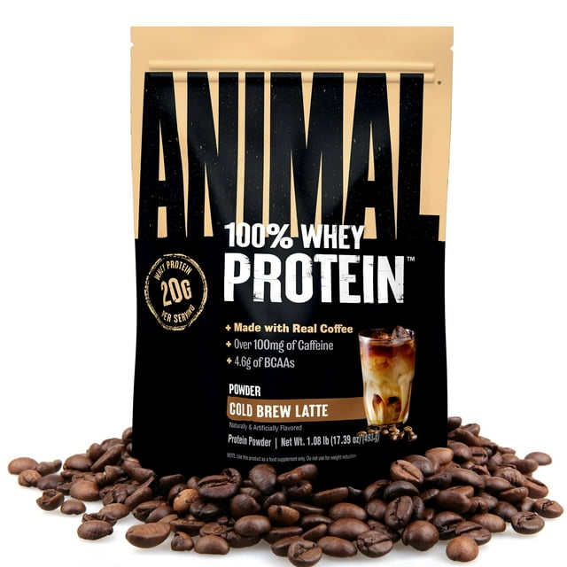 Poudre de Protéine de Lactosérum Animale Café Glacé Instantané 100 % 454 g