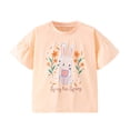 thumbnail image 2 of KYAIGUO T-Shirts d'Été pour Filles, Manches Courtes, Col Rond, Coton, 1-8 Ans, 2 of 9