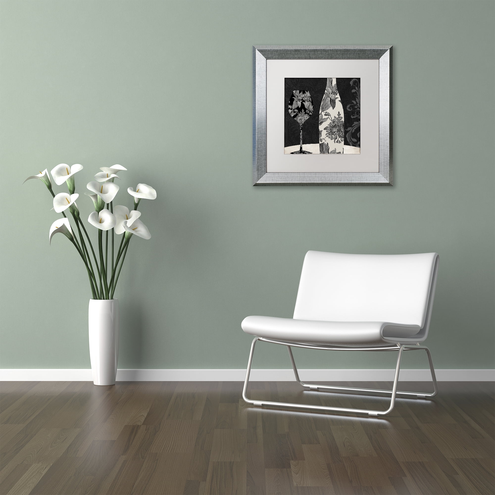 Trademark Fine Art 'Vin Elegant I' Silver Framed Art by Color Bakery