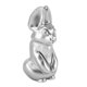 thumbnail image 4 of Escultura de conejo, estatua de conejo de resina suave, figura de conejo decorativa exquisita para estantería de escritorio ZZ0769 2 Plata, 4 of 10
