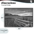 thumbnail image 4 of Stupell Industries Rustic Lodge Weathered Fence to Distant Horizon Black Framed Giclee Art, 30 x 20, by Jon Evan, 4 of 8