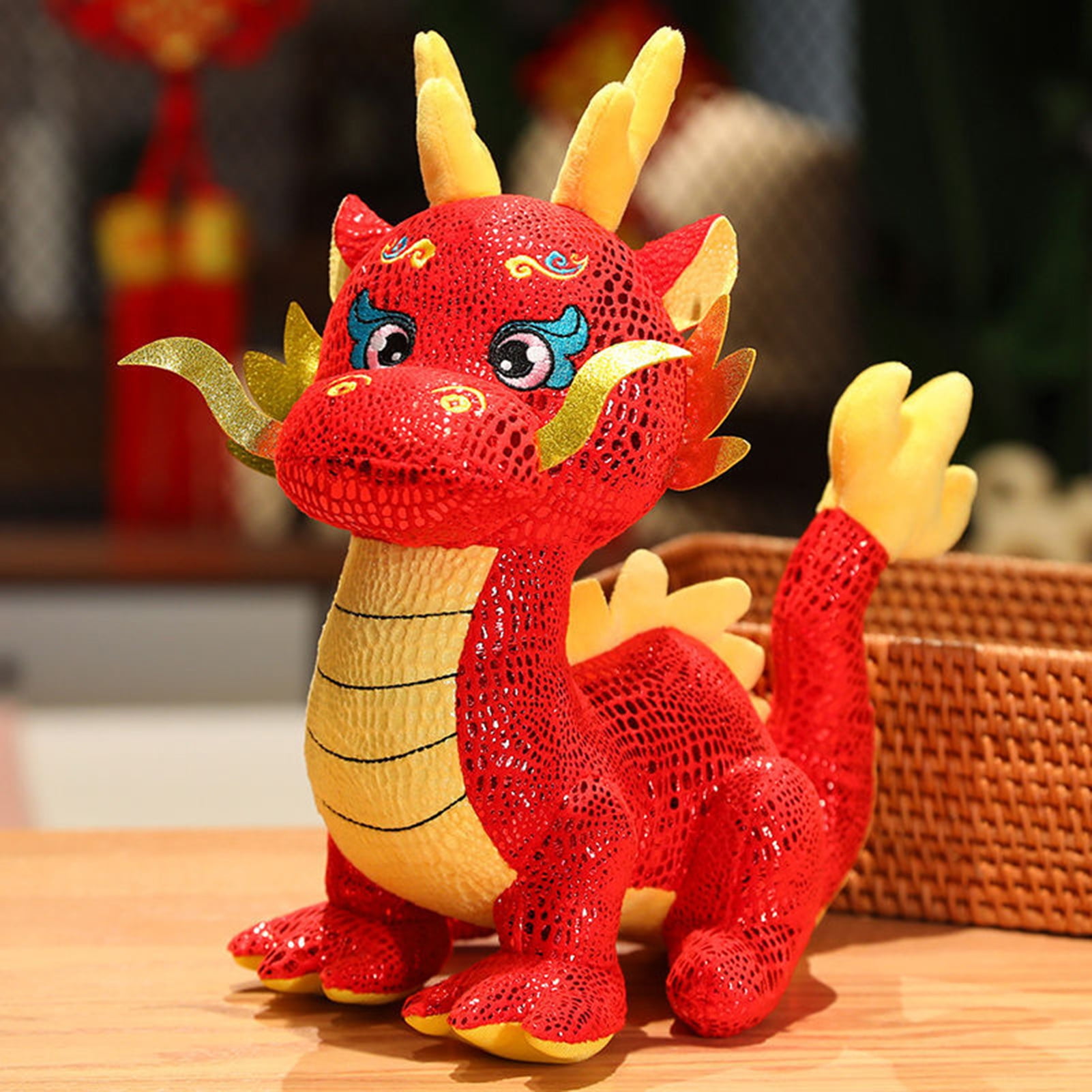 Qianha Mall Cartoon Dragon Stuffed New Year of 2024 Cartoon Dragon