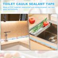 thumbnail image 4 of Uxcell 2 Roll Caulk Tape Self Adhesive Toilet Caulking Sealant Strip Marble 1.4"x16.4', 4 of 5