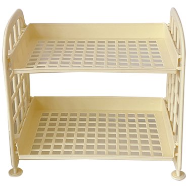 Desk Storage Shelf Detachable 2-Tier Desktop Organizer Countertop Organizer