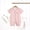 Pink, variant on Tranfacy Newborn Boys Girls Summer Bear Print Short Sleeve Seamless Sleep Romper Bodysuit for 2 to 18 Months Infant Wear