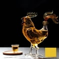 thumbnail image 3 of Decantador de diseño de gallo Sunnimix para ron de vino sopda a mano 750 ml para whisky Navidad regalos Decantador de whisky, 3 of 6