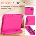 thumbnail image 5 of AVAWO Kids Case for Samsung Galaxy Tab A11+ Plus/A9+ Plus 11-inch 2026/2023, with Built-in Screen Protector, Light Weight Shock Proof Handle Stand Kids Friendly Cover,Rose, 5 of 11