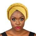 thumbnail image 4 of ZSQDM Fashion Wide Headband Women Head Scarf Hat Cap Hair Scarf Turban Head Wrap Turban Hats Headwear Hair Accessories, 4 of 4