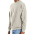 thumbnail image 3 of Hanes Unisex Perfect Crewneck Sweatshirt, Soft Pullover Fleece, Sand, L, 3 of 7