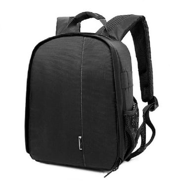 Camera Bag, Waterproof Nylon Camera Backpack for DSLR Cameras, Lens and Accessories Black Grey