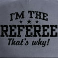 thumbnail image 2 of CafePress - I'm The Referee That's Why Cap - Adjustable 100% Brushed Unisex Casual Cotton Baseball Cap, Beige, 1, 2 of 2