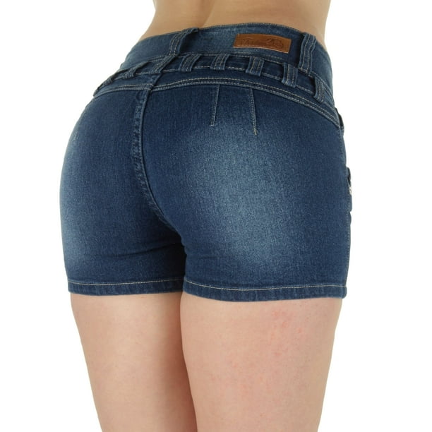 Fashion2Love Plus Size, Butt Lifting, Levanta Cola, High Waist Denim Booty  Shorts in Navy Size 12 at  Women's Clothing store