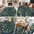 thumbnail image 5 of 5'x7' Area Rugs for Living Room Bedroom, Green Dinosaur Washable Rug Carpet Runner Indoor Outdoor, Vintage Letters Farm Animals Non Slip Floor Mats Area Rug for Kitchen, Nursery, 5 of 8