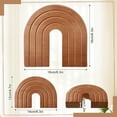 thumbnail image 2 of Set of 2 Wooden Arch Decor Boho Wood Rainbow Arch Decorative Objects Modern Shelf Decor Aesthetic for Table Shelf Mantel Living Room Decor, 2 of 4