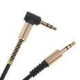 thumbnail image 3 of MERIGLARE 3.5mm Auxiliary Audio Jack To Jack Cable 90 Degree Right Angle For , , black, 3 of 8
