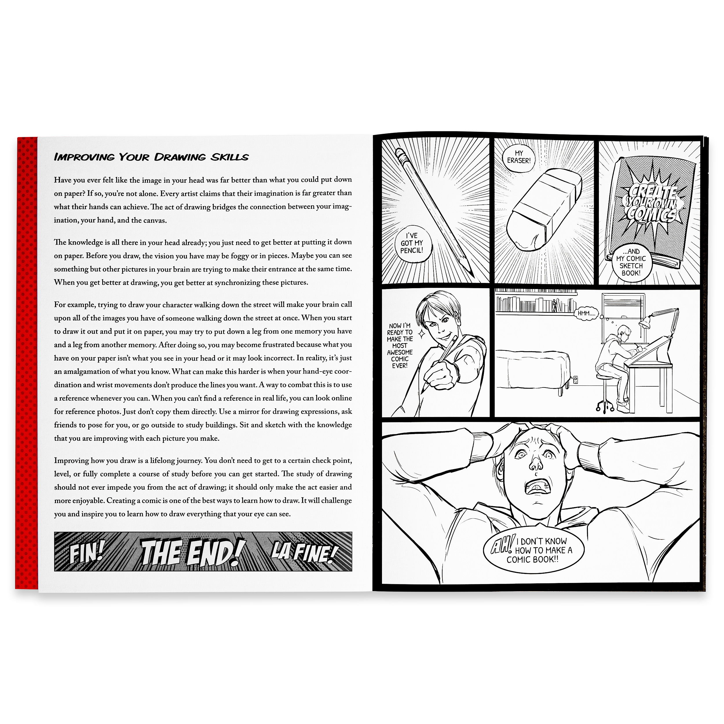 Piccadilly Create Your Own Comics Guided Sketchbook, 8.3 x 11.4" photo 4