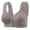 Light Gray, variant on Front Closure Bras For Women Plus Size Push Up Comfortable No Underwire Bra For Seniors Full Coverage Bras Womens Bralettes Everyday Bra /Brick Red