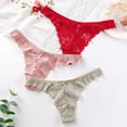 thumbnail image 4 of Tanga de mujer seductora transparente hueca, sexy, de encaje, de cintura baja, pantalones de algodón para mujer, ropa interior para mujer, 4 of 6