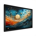 thumbnail image 4 of Designart "Blue Background Planetary Harmony In Beige" Astrology Picture Framed Wall Decor, 4 of 5
