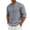 Gray, variant on Men's Shirts V Neck Long Sleeve T-Shirts Beach Vacation Casual Tops Plus Size Work Wedding Shirt Navy M