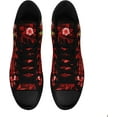 thumbnail image 2 of Mens High Top Sneakers Lace-Up Gothic Designed Casual Steet Canvas Shoes for Women Red and Black Skull Shoes, 2 of 7