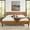 Tan+Brown, variant on King Platform Bed With Headboard In Cloud White Velvet And Excellent Support