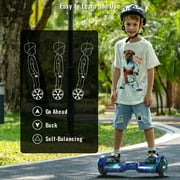 SIMATE Hoverboard for Kids Ages 6+,8.5mph & 8.5 Miles,300W, Self Balancing Scooter ,Bluetooth Speakers and LED Light
