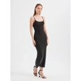 thumbnail image 2 of Solid Woven Maxi Dress with Spaghetti Straps, 2 of 5