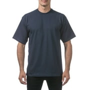 3 Pack Pro Club Men's Heavyweight Short Sleeve Tee T-Shirt - Navy - X-Large