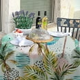 thumbnail image 4 of Coolnut Round Tablecloth Watercolor Tropical Trees Modern Table Cover for Home Decoration Washable Table Cloth for Dinner Picnic 60in, 4 of 5