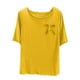 thumbnail image 2 of Pijama de manga corta para mujer, cuello redondo, color liso, informal, fino, interior, para el hogar, de poliéster, 2 of 3