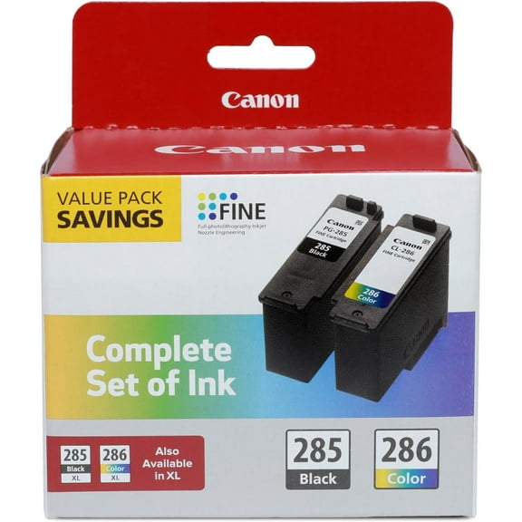 WYZZHY ® PG-285 Black/CL-286 Tri-Color Standard-Yield Ink Cartridges 6197C004