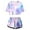 Light Purple, variant on WOYY Toddler Girls Outfits Tie Dyed Short Sleeve Crewneck T Shirt Shorts Set, Sizes 4-5T