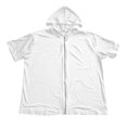 thumbnail image 5 of Womens 2025 Oversized Short Sleeve Hoodie - Front Zipper Casual Loose Fit Hooded Sweatshirt Top, 5 of 6