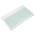 thumbnail image 3 of Teclas de acceso directo del teclado para tableta, suspensión automática, conexión Bluetooth ultradelgada, teclado inalámbrico portátil para tableta iOS Pro Mini, color verde claro, 3 of 5