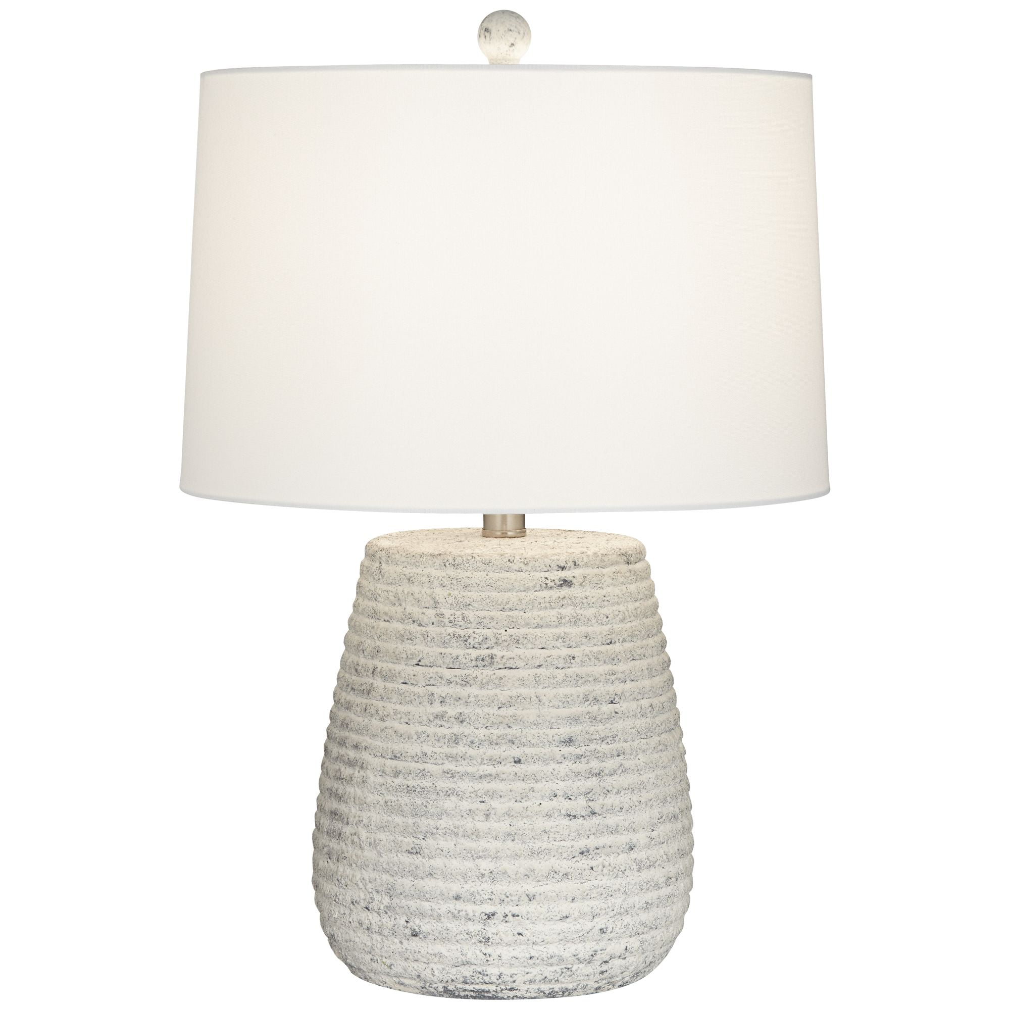360 Lighting 23" High Small Mid Century Modern Accent Table Lamp Handcrafted Sandstone Finish Ceramic Living Room Colors May Vary