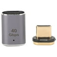 thumbnail image 1 of Convertidor USB C A USB C Higoodz Tipo C Macho A Tipo C Hembra Gris Espacial, 1 of 8