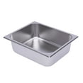 thumbnail image 5 of 6 Pack 2.5L Buffet Steam Pans, Commercial Steam Table Pans 1/2 Size 4" Deep Steam Table/Hotel Buffet Pans Stainless Steel, 5 of 11