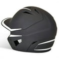 thumbnail image 2 of Champro Sports HX Legend Baseball Batting Helmet, Medium, Black, White Trim, 2 of 5
