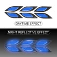 thumbnail image 4 of Unique Bargains 6pcs 3D Reflective Stickers Safety Warning Sign for Car Fender Bumper Night Visibility Decal Carbon Fiber Pattern Red, 4 of 6