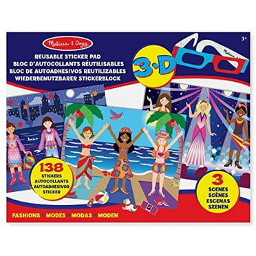 Melissa & Doug 3•D Reusable Sticker Pad • Fashions
