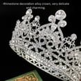 thumbnail image 4 of OUNONA 1Ud Tiara De Plata Con Pedrería Para Novias Y De, 4 of 7