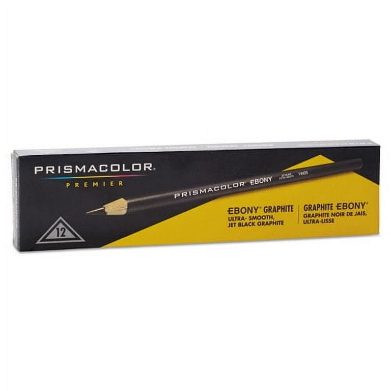 EBONY Sketching Pencil, 4 mm, 2B, Jet Black Lead, Black Matte Barrel, Dozen EBONY Sketching Pencil, 4 mm, 2B, Jet Black Lead, Black Matte Barrel, Dozen