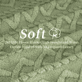 thumbnail image 4 of Sortora Green Throw Blanket, Throw Size Plush Fluffy Couch Blanket, Soft Lightweight Cozy Bed Blankets for All Seasons - 280GSM Double-Sided 3D Knit, Machine Washable, 50"x60", 4 of 7