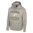 thumbnail image 3 of Men's Colosseum Oatmeal Purdue Boilermakers Big & Tall Operation Hat Trick Battalion Hoodie Sweatshirt, 3 of 4