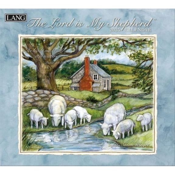 2025-Wall Calendar-The Lord Is My Shepherd (13.375" x 12")