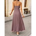 thumbnail image 2 of Womens Dusty Purple Halter Bodycon Maxi Dress Beaded Cutout Casual Summer, 2 of 6