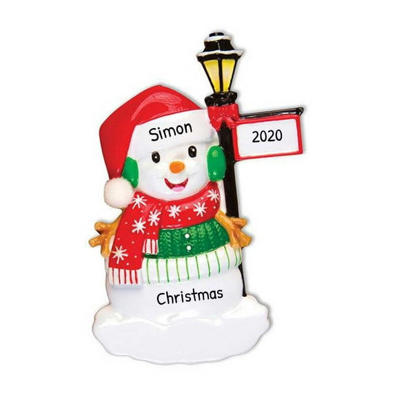 Ornaments by Elves Personalized 2024 Snowman Ornament Frosty the Snowman Christmas Decoration .25lbs